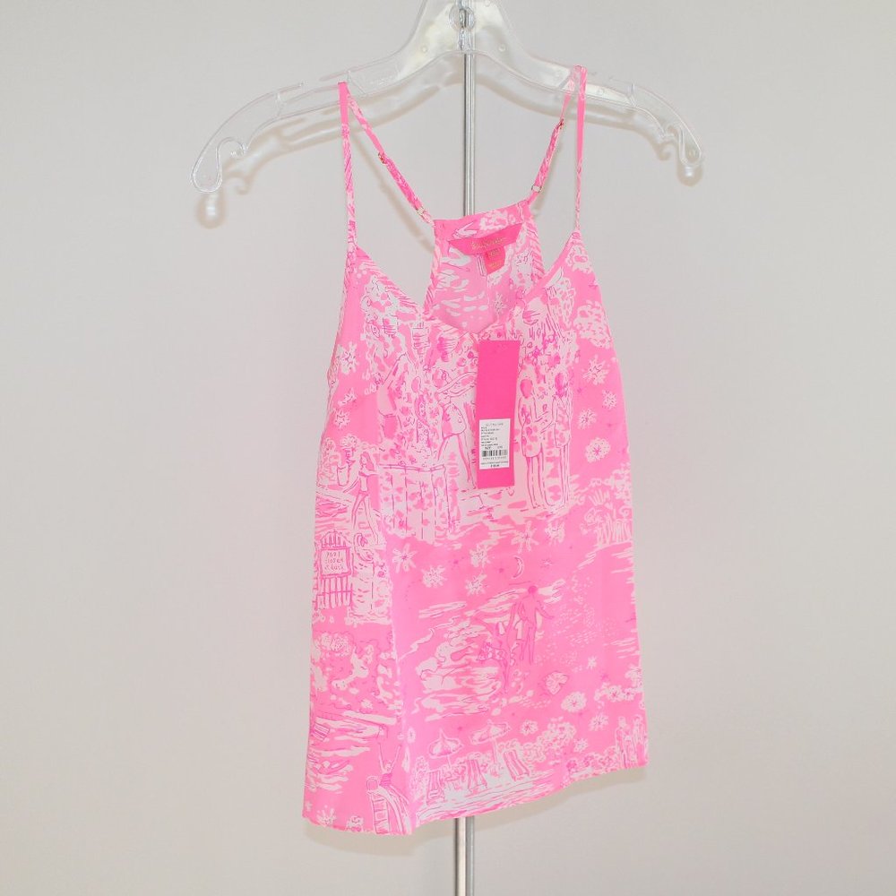 Lilly Pulitzer Racer Back Dusk Top Pink Sorbet NWT